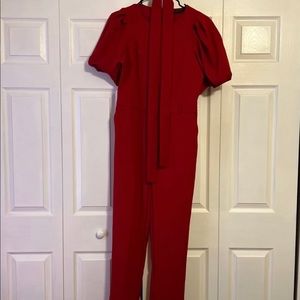 Red , Size Medium , Jump suit , New York and Company .